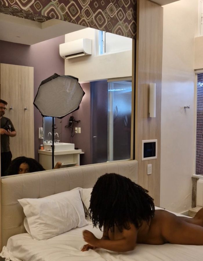 Bastidores do ensaio da Suellen